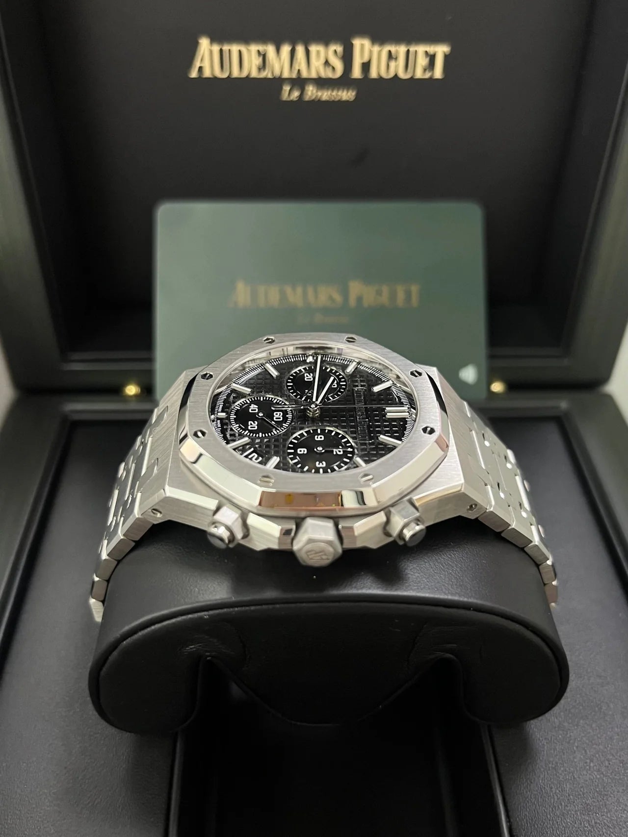Audemars Piguet Royal Oak Selfwinding Chronograph Steel Black Dial 41mm Replica