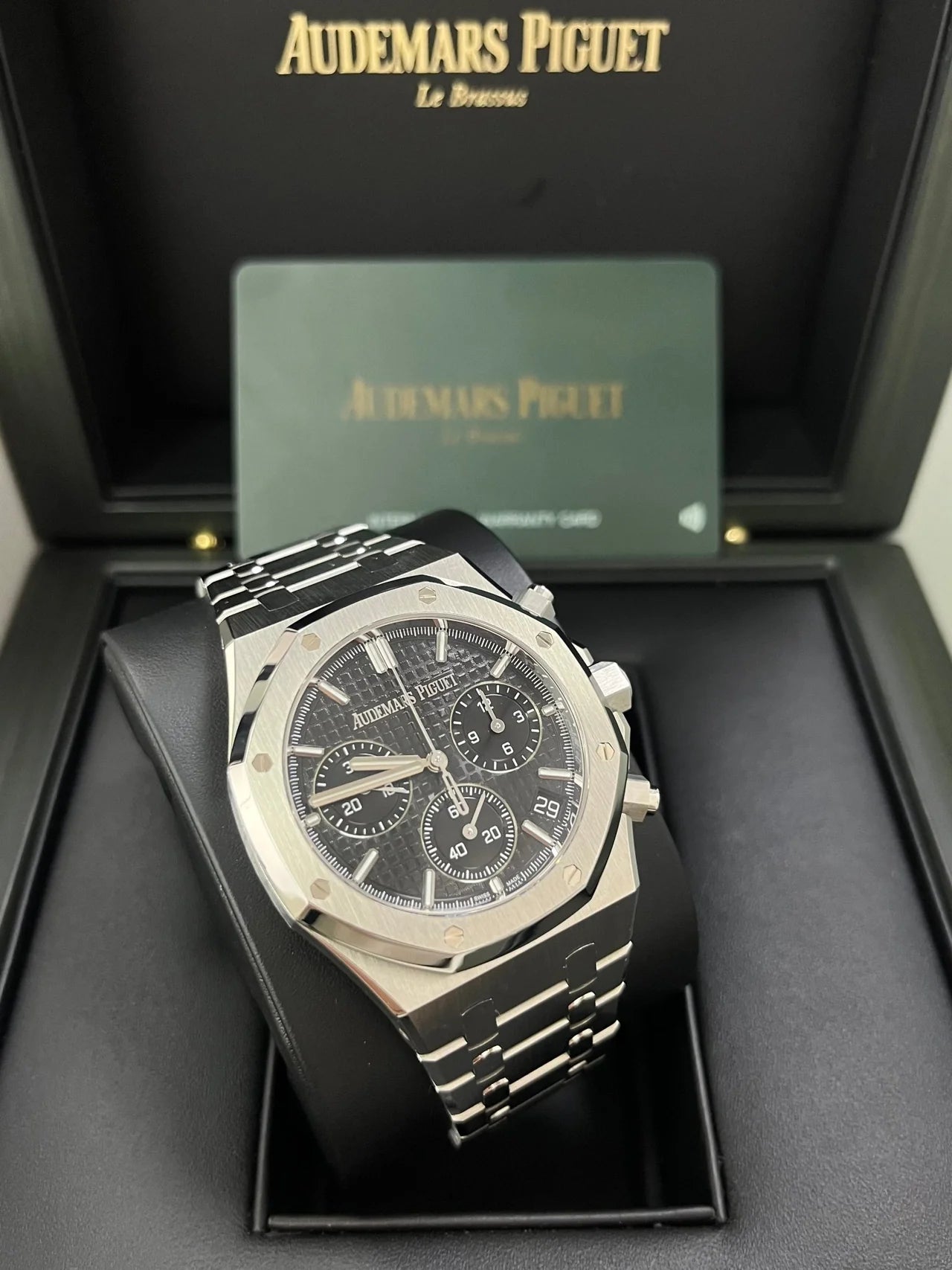 Audemars Piguet Royal Oak Selfwinding Chronograph Steel Black Dial 41mm Replica