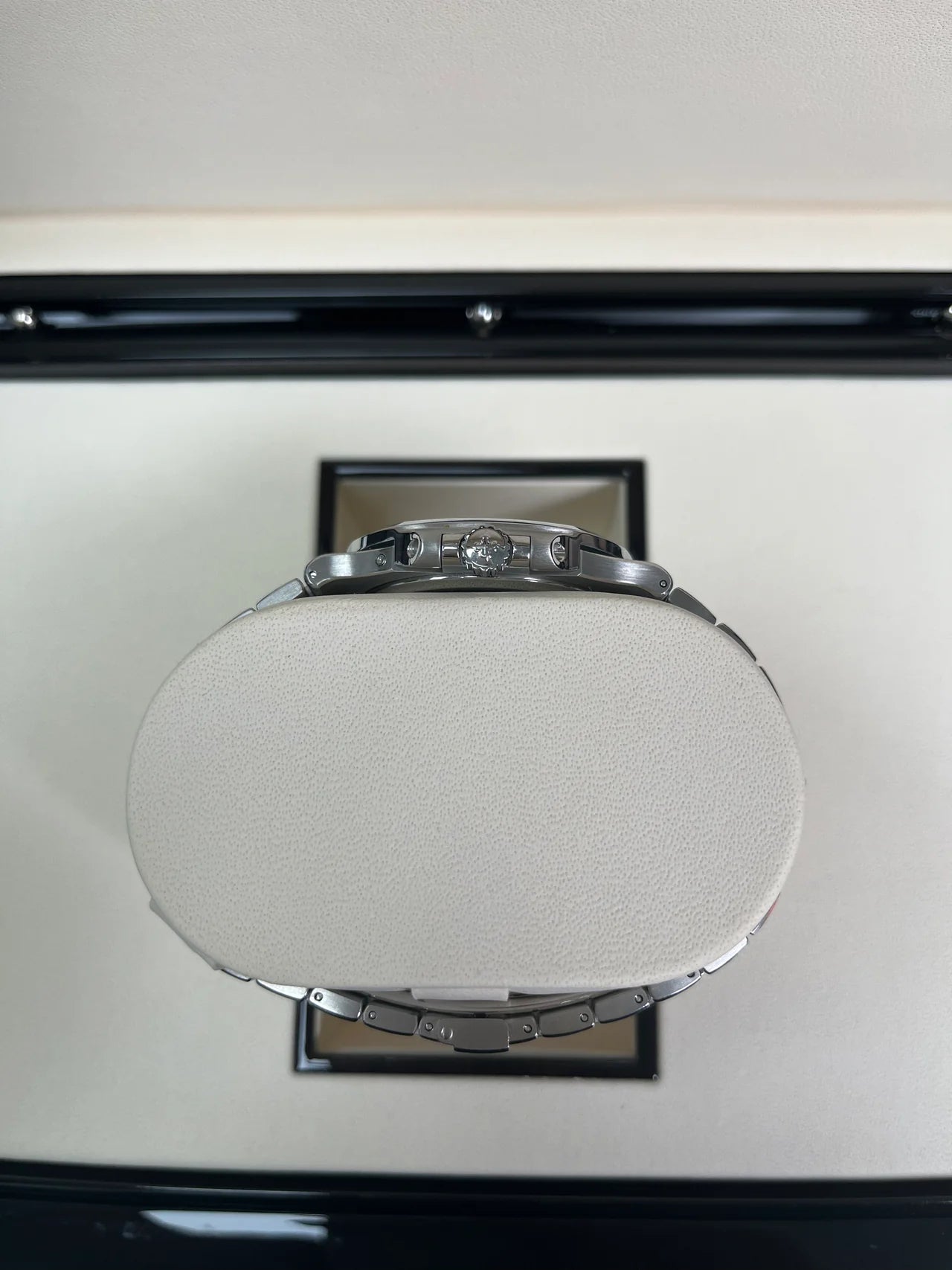 Patek Philippe Nautilus Moon Phase Stainless Steel/ Blue Date Dia Replica