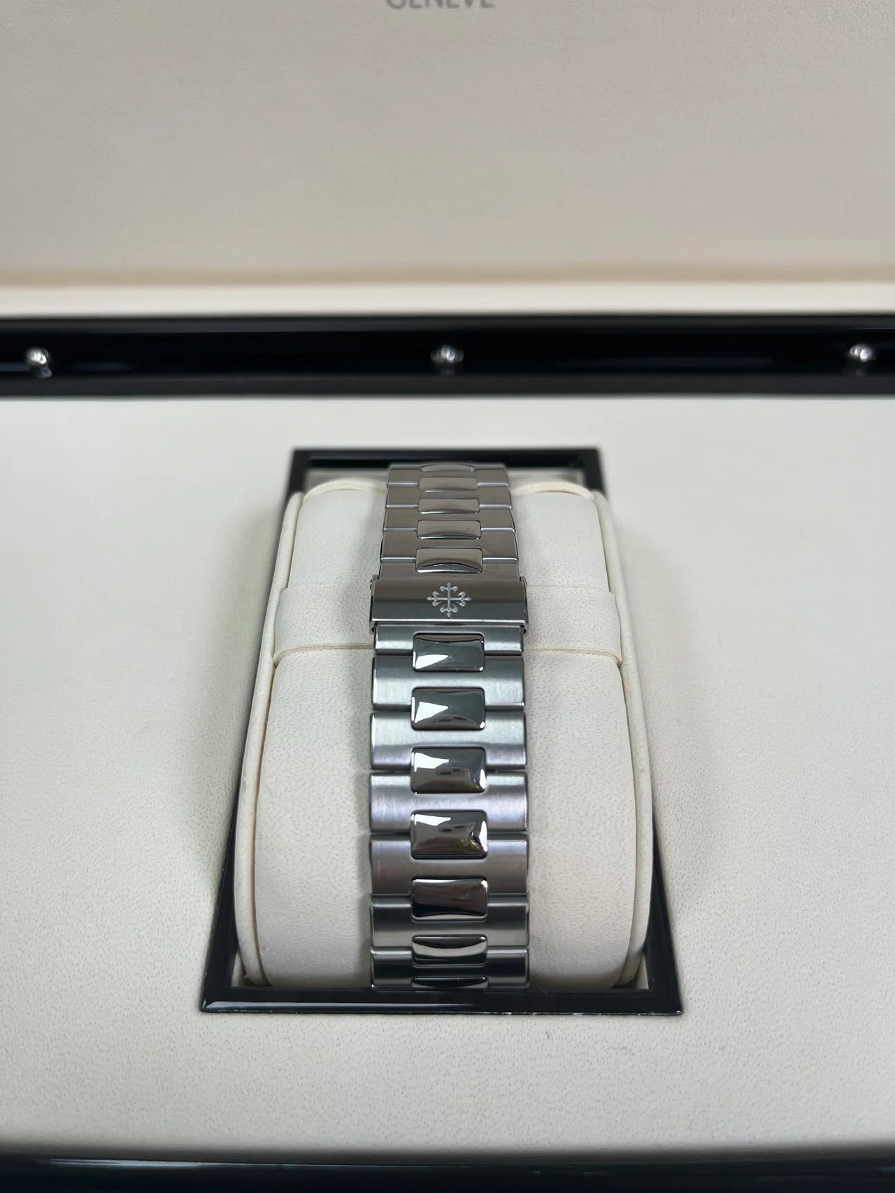 Patek Philippe Nautilus Moon Phase Stainless Steel/ Blue Date Dia Replica