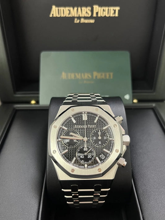 Audemars Piguet Royal Oak Selfwinding Chronograph Steel Black Dial 41mm Replica