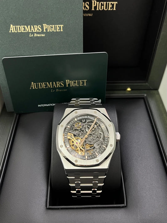Audemars Piguet Royal Oak Double Balance Wheel Openwork/ Stainless Steel/ Skeleton Dial Replica