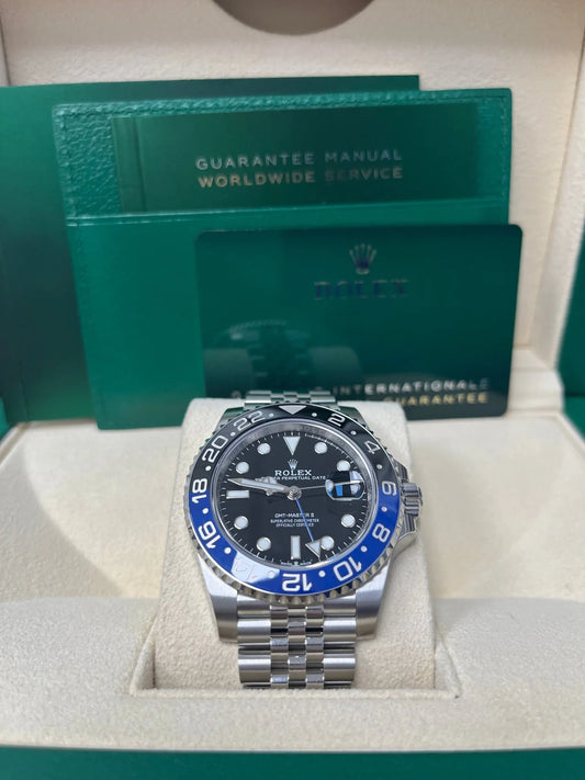 Rolex GMT-Master II "Batgirl" Stainless Steel Black and Blue Cerachrom Jubilee Replica