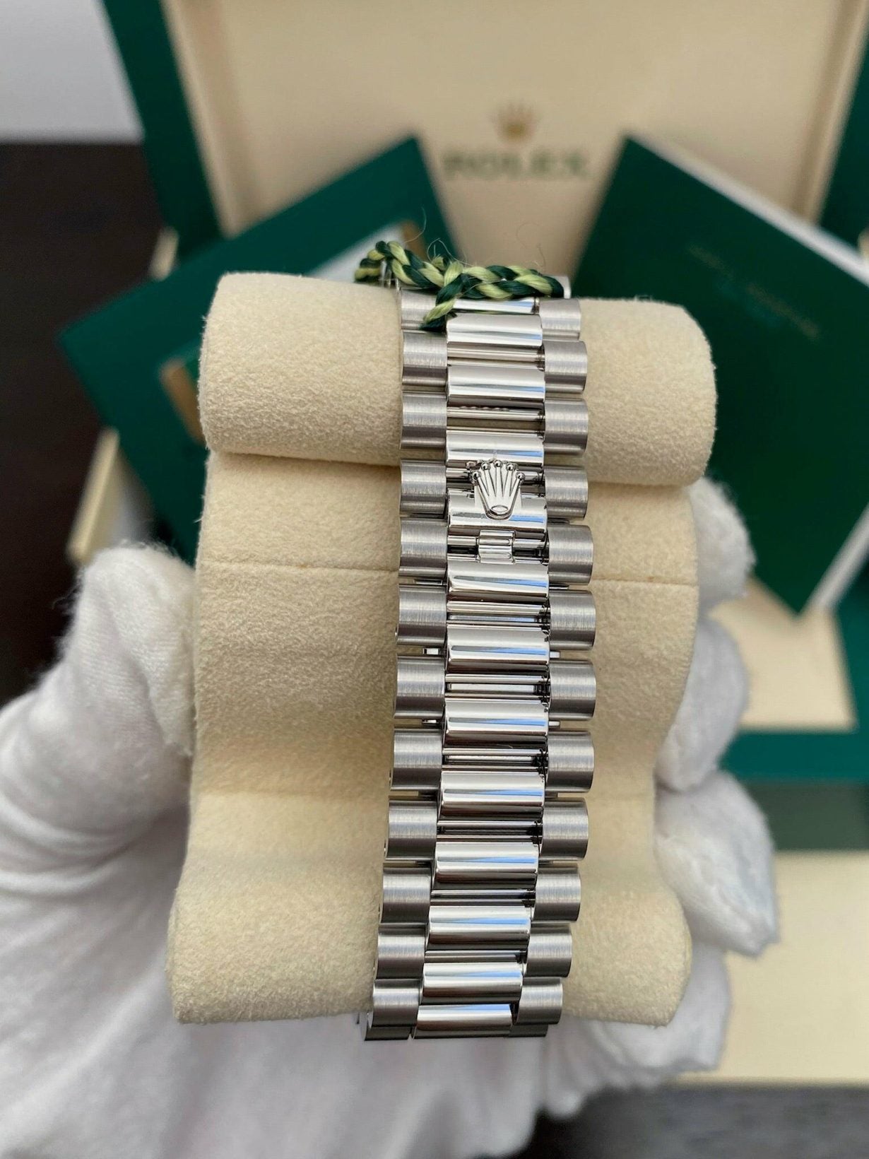 Rolex Day-Date 40 – Platinum Arabic Dial Replica
