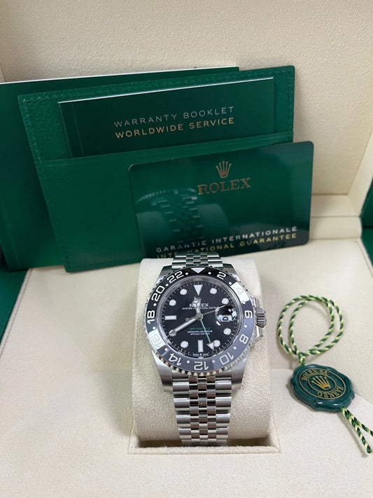 Rolex GMT-Master II Black Grey Bezel Jubilee Bracelet Replica