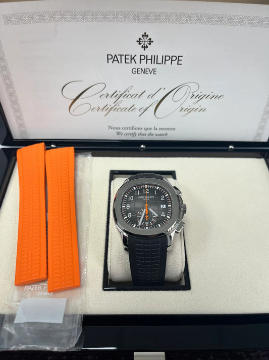 Patek Philippe Aquanaut Chronograph Stainless Steel - Black Dial Replica