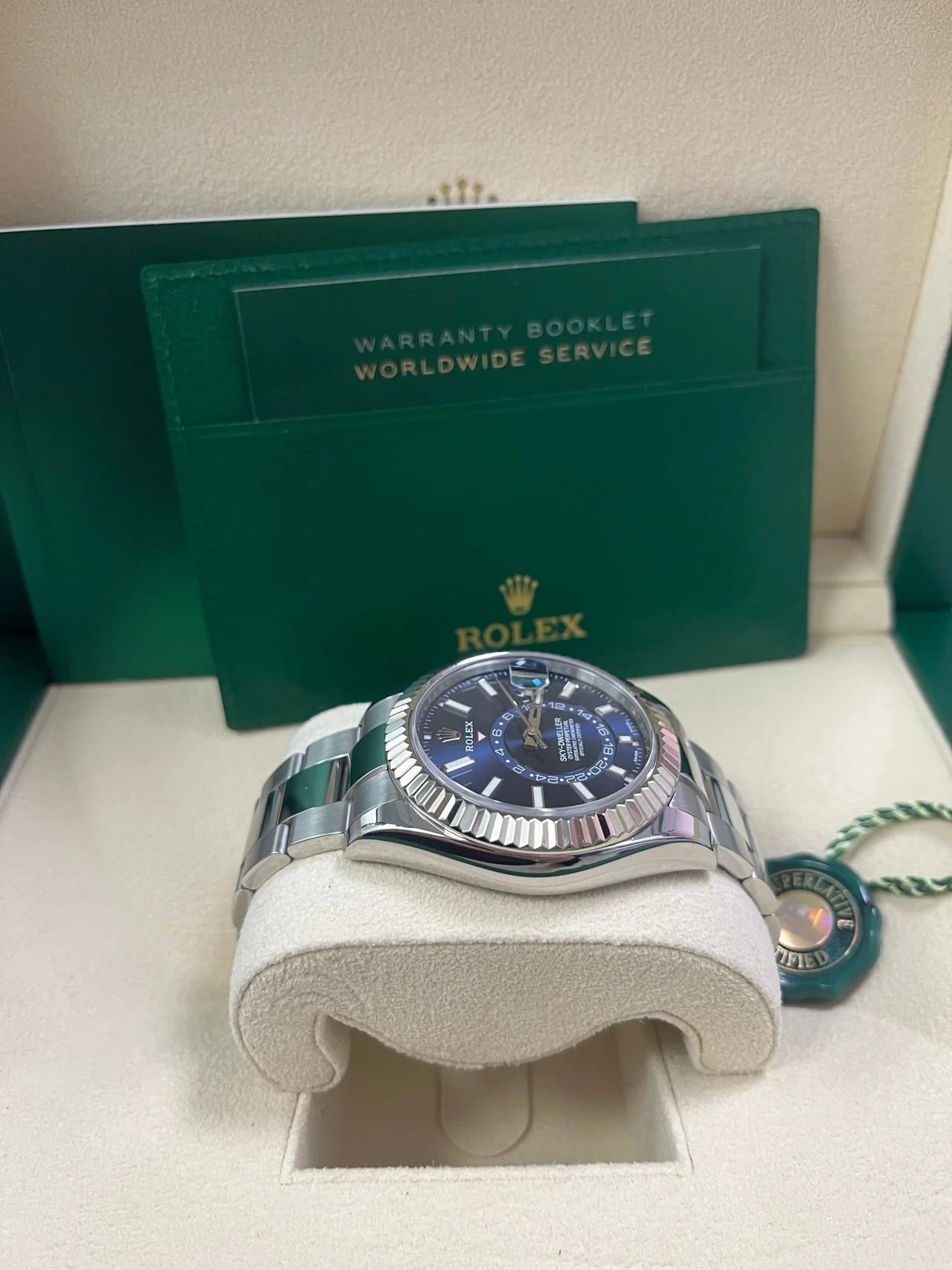 Rolex Sky-Dweller - Blue Index Dial - Oyster Bracelet Stainless Steel Replica