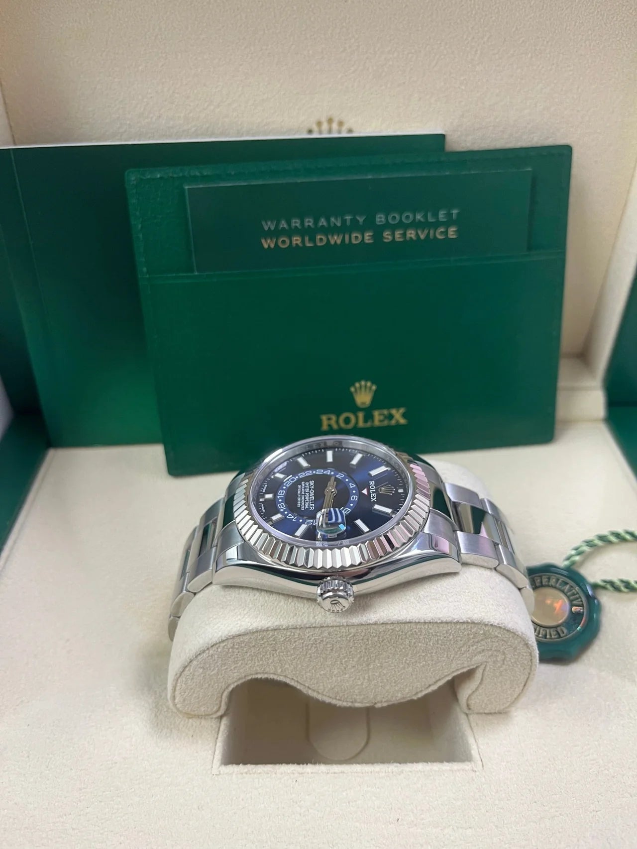 Rolex Sky-Dweller - Blue Index Dial - Oyster Bracelet Stainless Steel Replica